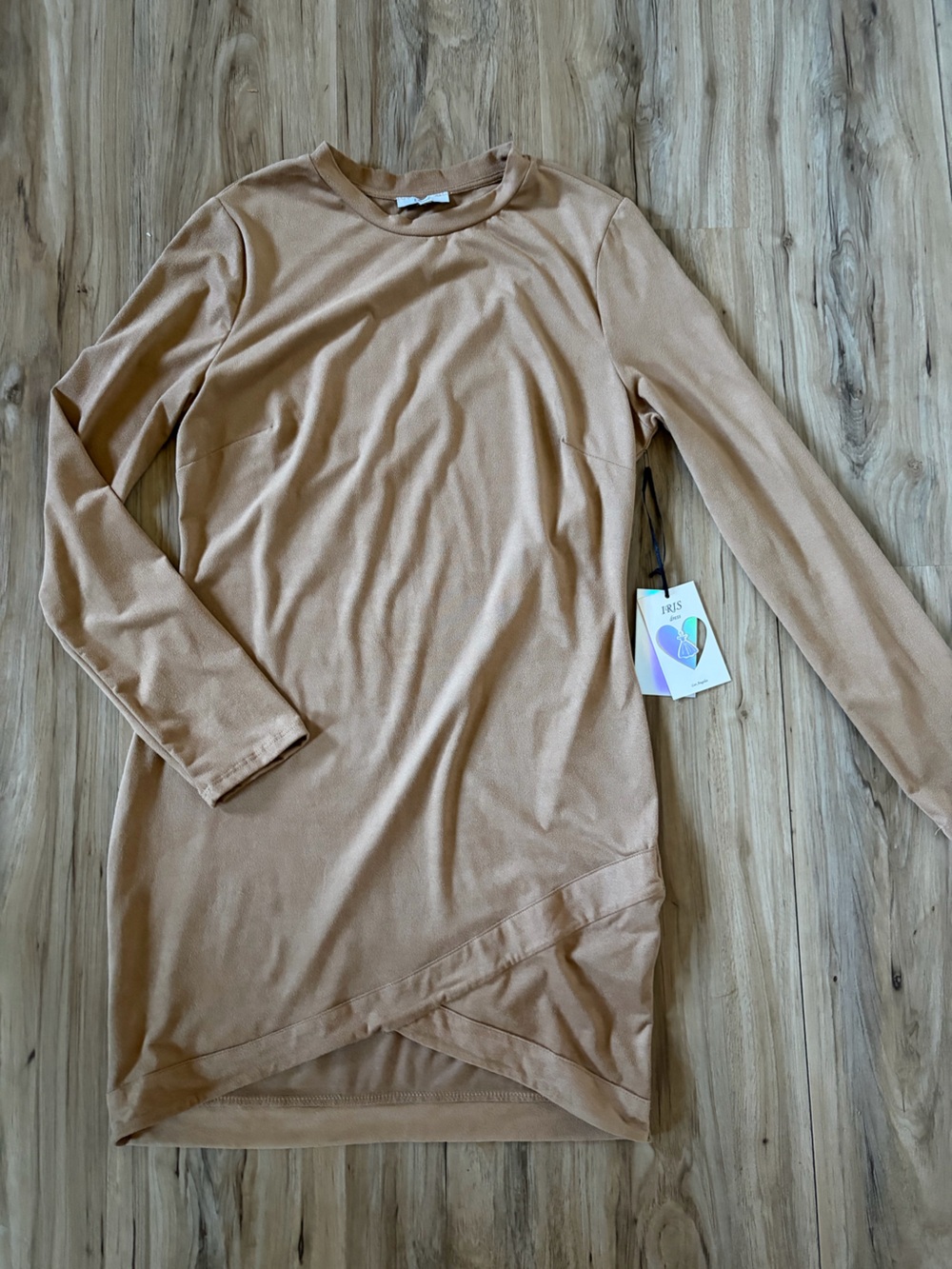 Light Tan Long Sleeve Dress